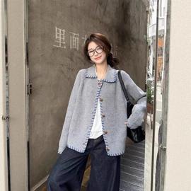 女式针织衫;毛衣;时尚休闲套装