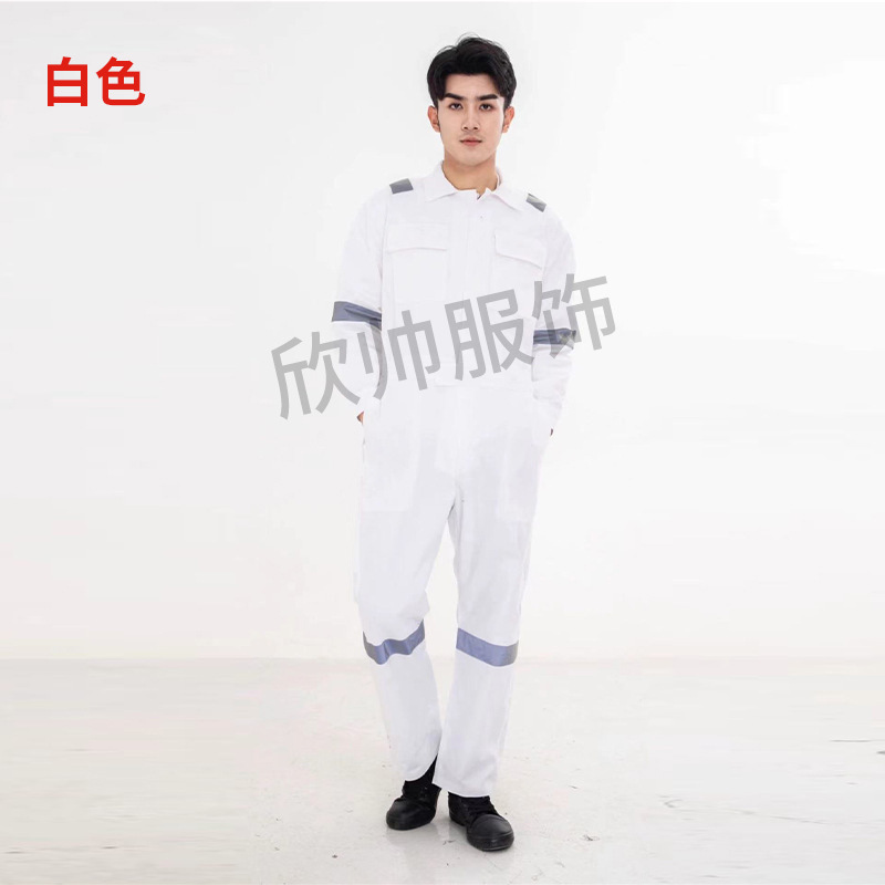 Traje de primavera y otoño de todo el proceso de algodón, traje de barco de la tripulación de envío, mono de algodón puro, comercio de exportación