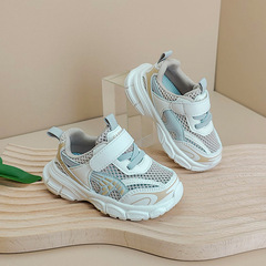 小童運動鞋女寶寶透氣網鞋女童鞋嬰兒童男童夏季新款學步鞋老爹鞋