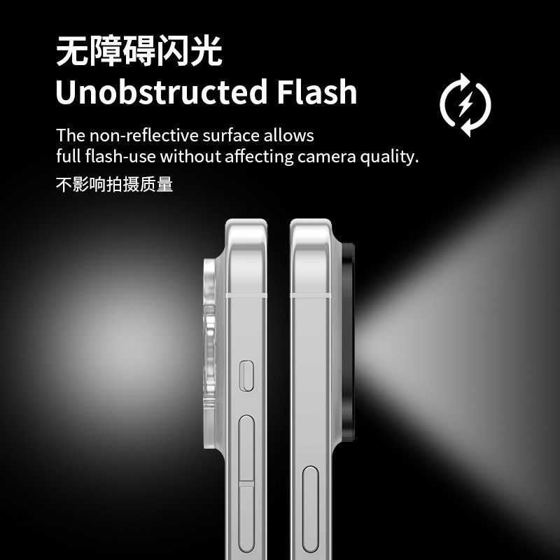 Aplicable a iPhone15Pro aleación de aluminio película de lente todo incluido Apple 15PROMAX película de lente esmerilada etiqueta protectora