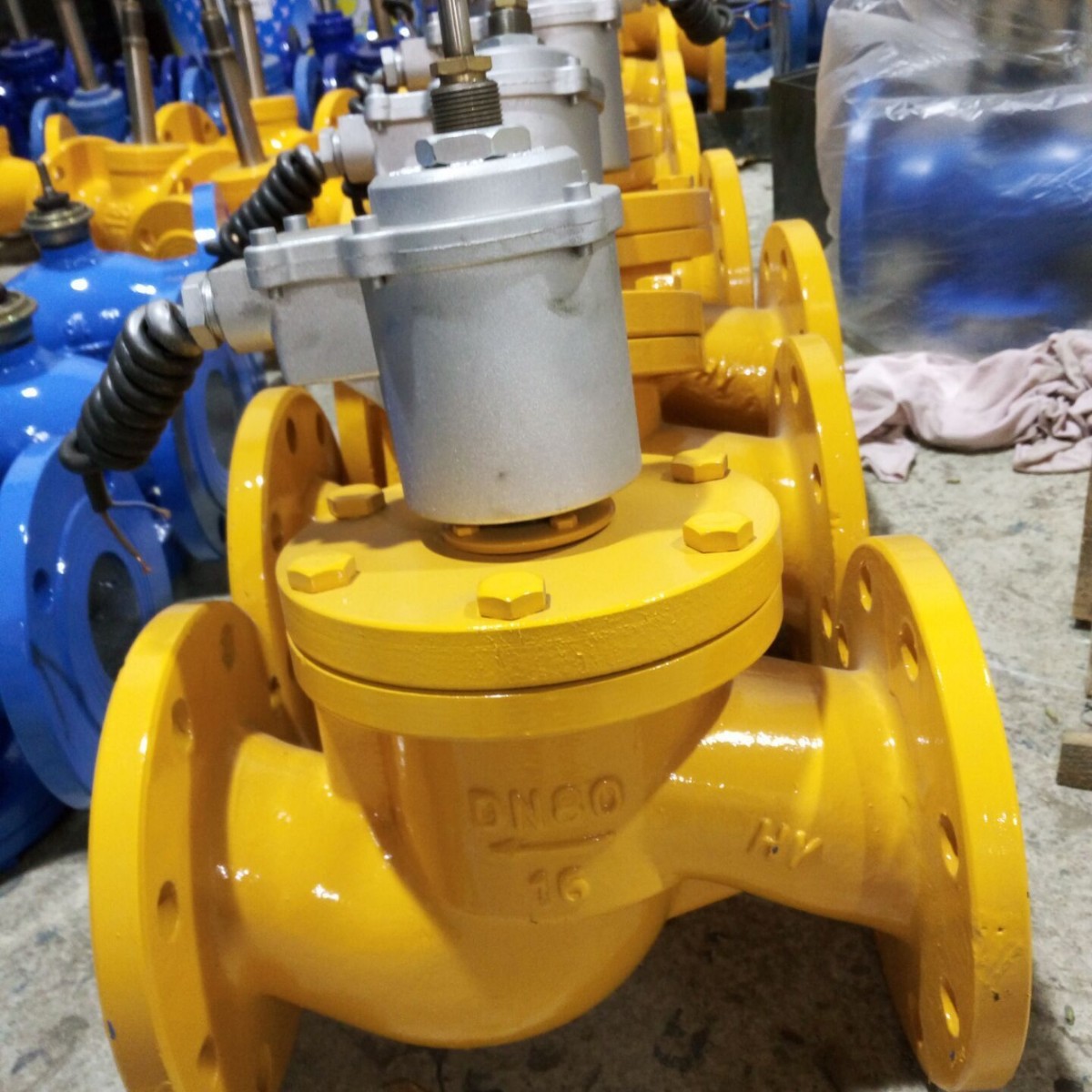 上海沪工阀门 DMF高温电磁式煤气安全切断阀 膜片煤气电磁阀 良工