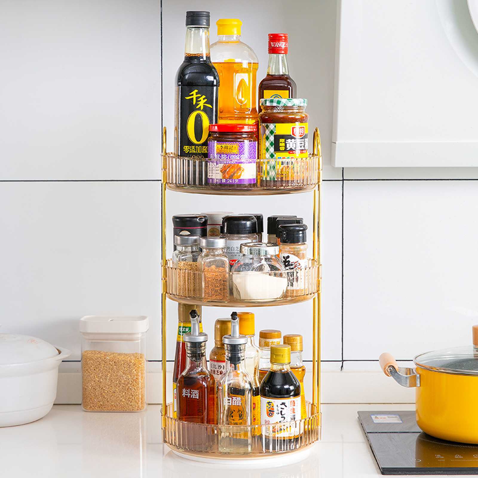 Desktop Storage Rack Office Home Large-Capacity Storage Rack Bedroom Living Room Kitchen Multi-Layer Multi-Functional Storage Rack