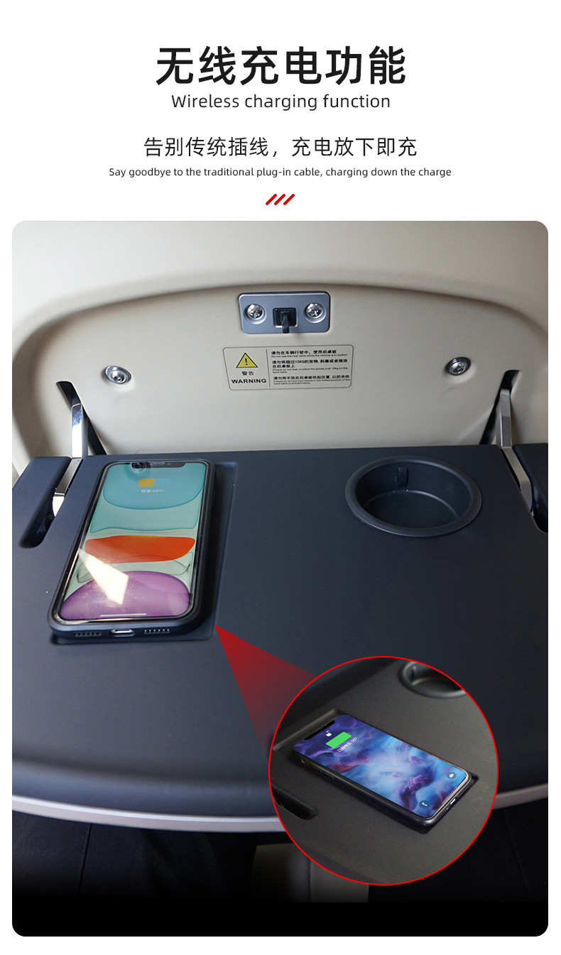 Factory Direct Sales Suitable for Toyota Sienna Car Dining Table, Business Car Modification, Sienna Car Small Table