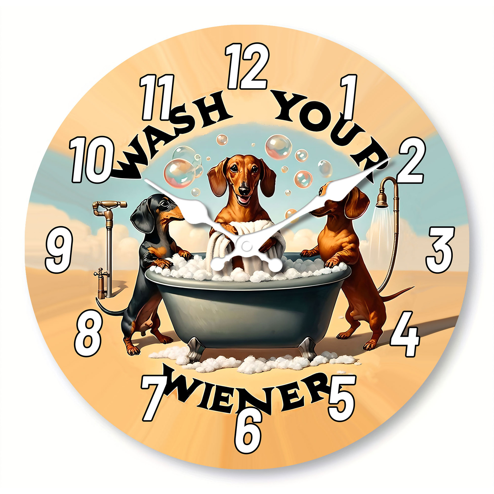 12inch 【29.7cm】cute dog taking a bath