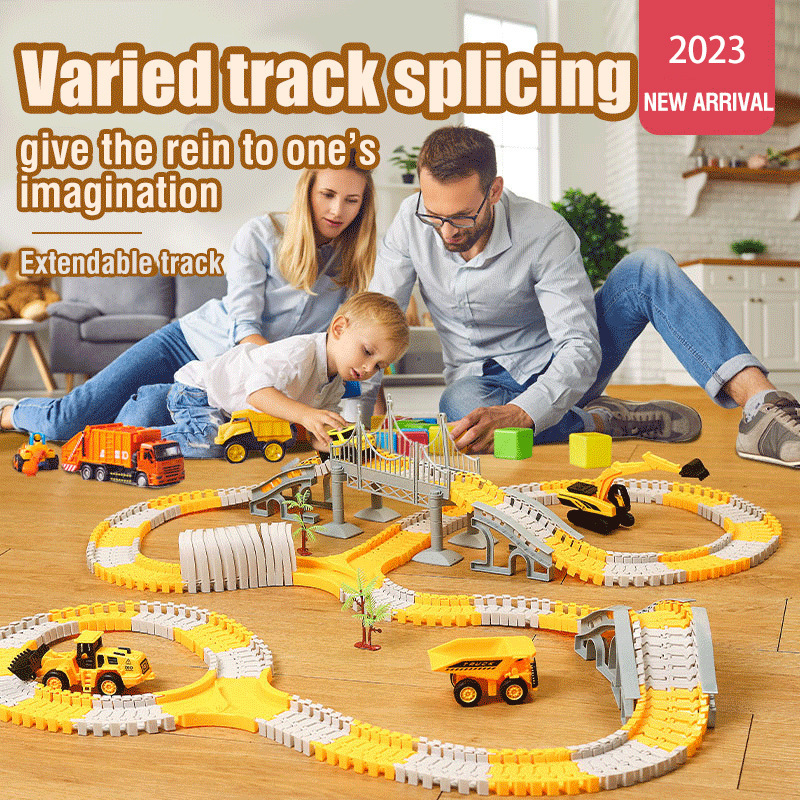 Children's Toys Cross-border Hot Selling Electric Toy Train Track Wholesale Children's Educational Versatile Track Train