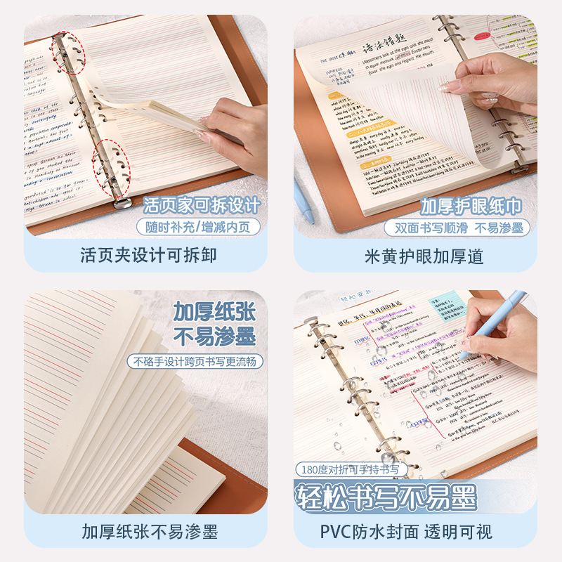 Nueve temas de ejercicio de cuaderno de cuadernos grueso para el núcleo de estudiantes de secundaria junior al por mayor personalizado nueve sujetos al por mayor