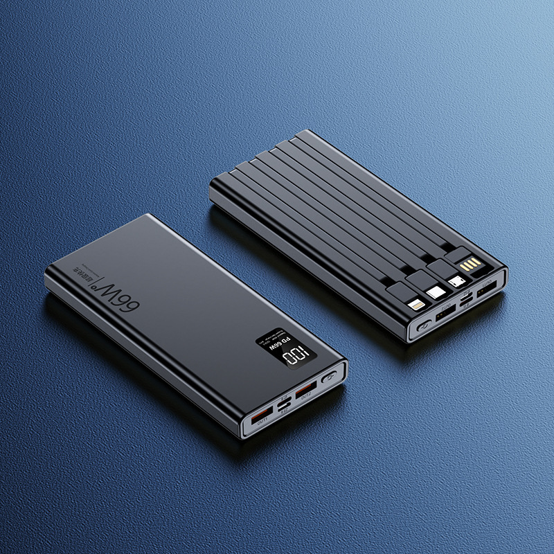 クロスボーダー超速充自帯線大容量充電宝20000ミリアンペア移動電源プレゼントカスタムロゴ|undefined
