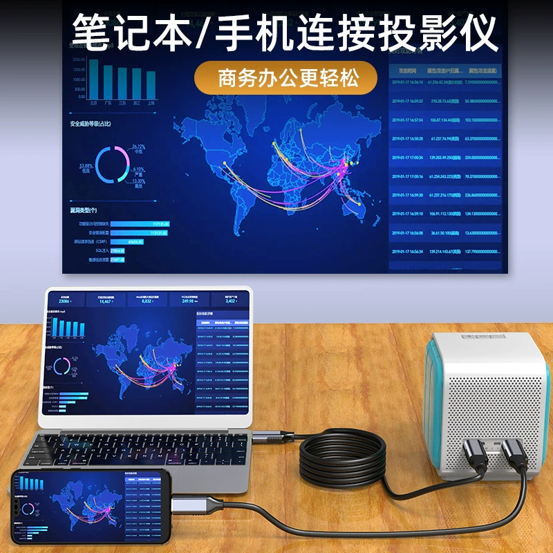 Type-C в MiniDP высокочёткое видео-оборудование 4K кабель для телефона и компьютера, поворотный YPEC в DP, дата-кабель 1.8 м