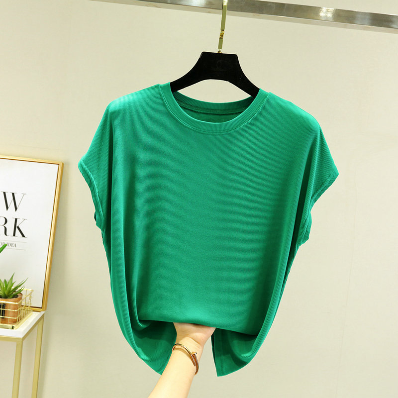 Women's T-shirt Short Sleeve T-shirts Casual Classic Style Solid Color display picture 3