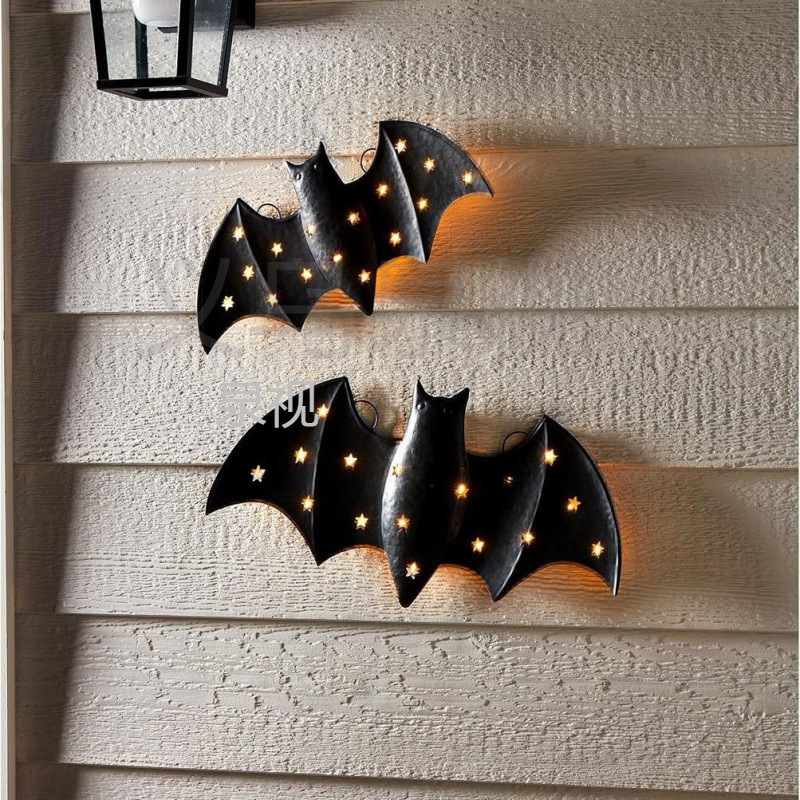 跨境新款 Mud Pie Led Bat Decor 泥饼LED蝙蝠装饰品|undefined