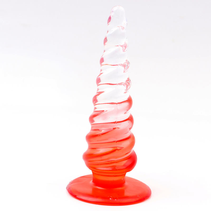 Jelly Anal Plug with Graduated Beads, Flexible TPE Beginner Anal Trainer — detail image 7