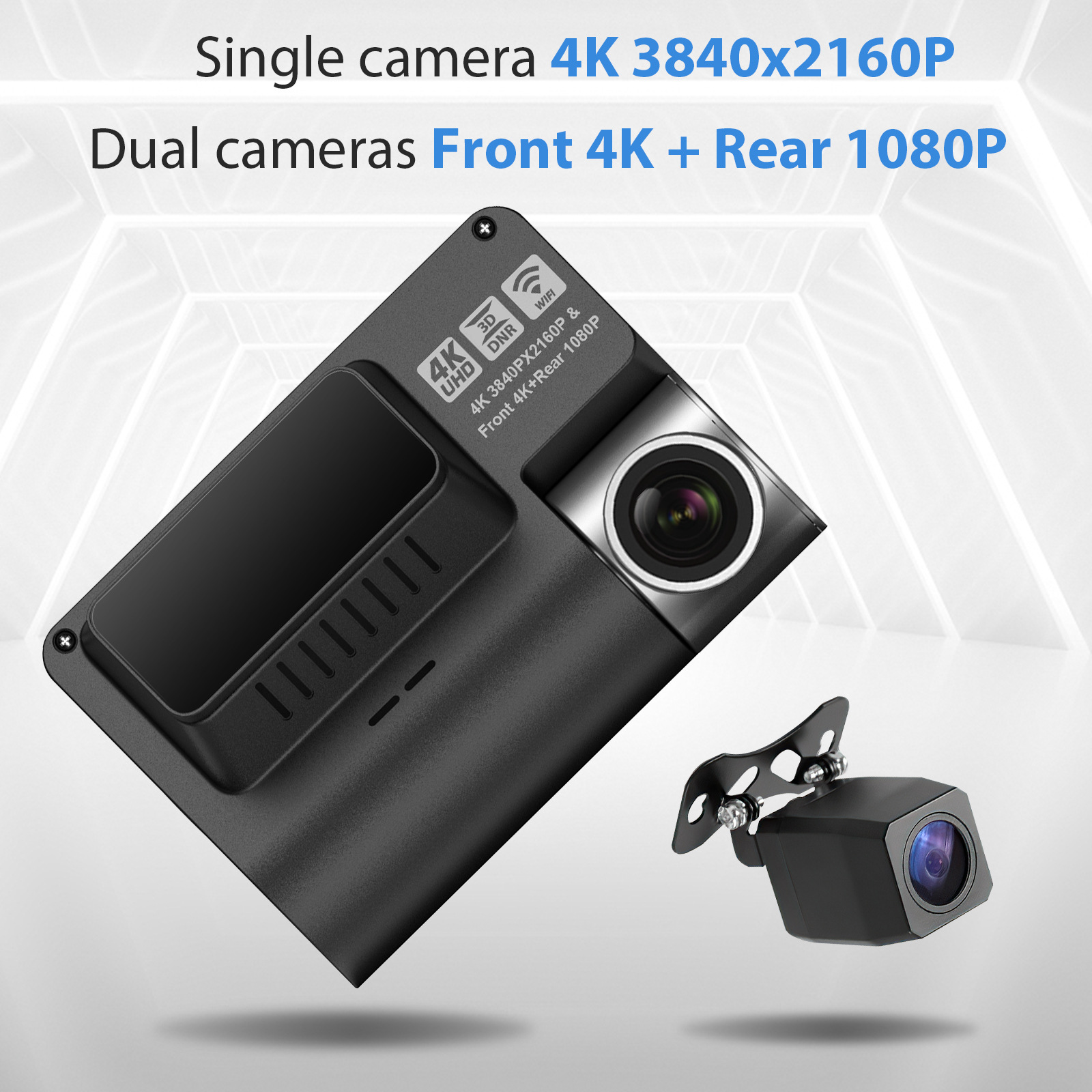 V55 Dashcam 4K Dachcam Wifi Mobile Phone Interconnection Cross-Border High-Definition Dashcam