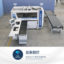 全自动CNC六面钻 上下双钻包数控排钻木工打孔设备 蓝象数控