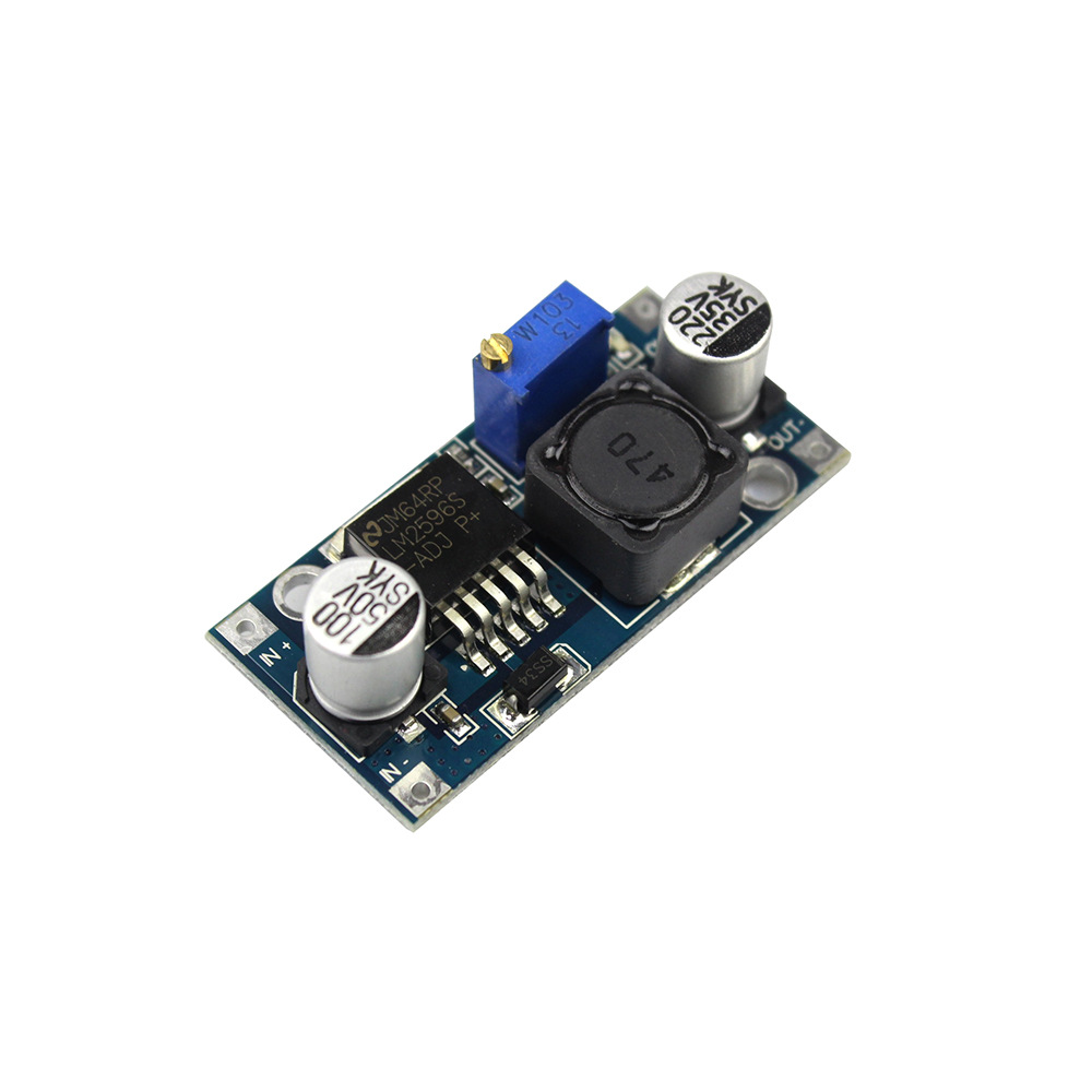 DC-DC 강압 전원 공급 장치 모듈 3A 조정 가능한 강압 모듈 LM2596 조절 24V ~ 12V 5v 3v
