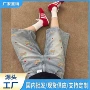 薄款美式直筒宽松中裤