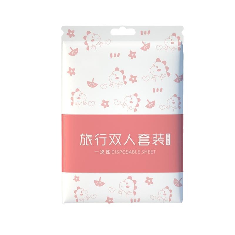 Funda de edredón de sábana desechable de cuatro piezas Funda de almohada Funda de edredón de hotel engrosada de viaje Funda de edredón de sábana desechable