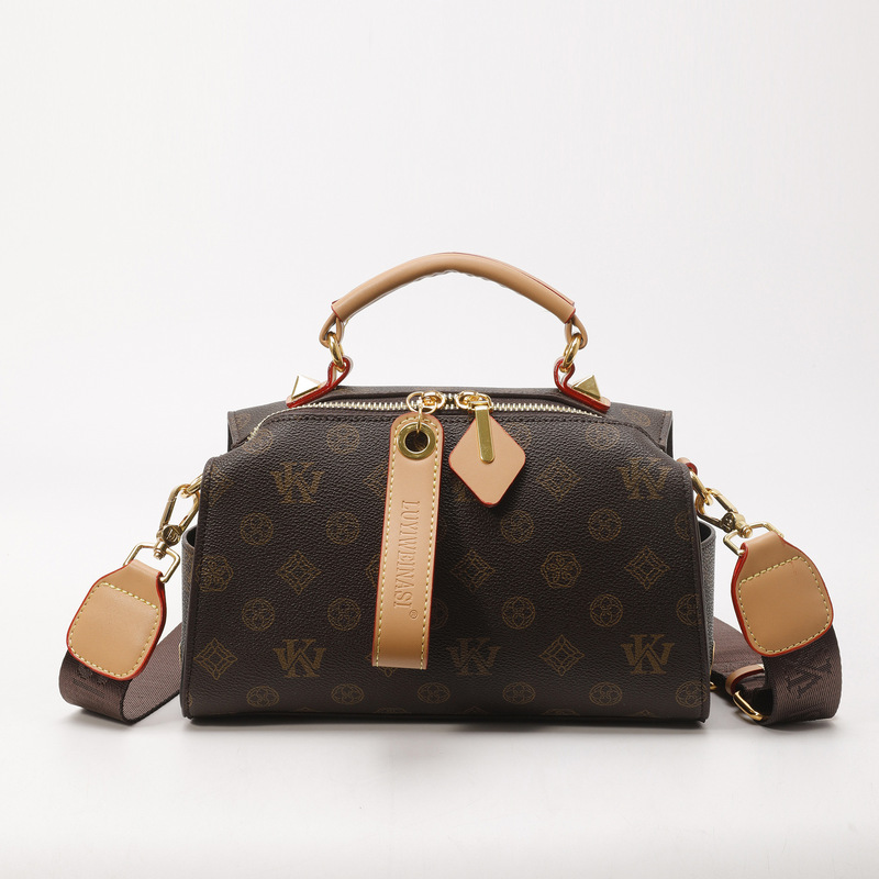 Cross-Border New Fashion Simple Boston Bag Women's Handbag Pillow Bag High-End Versatile Shoulder Crossbody Bag