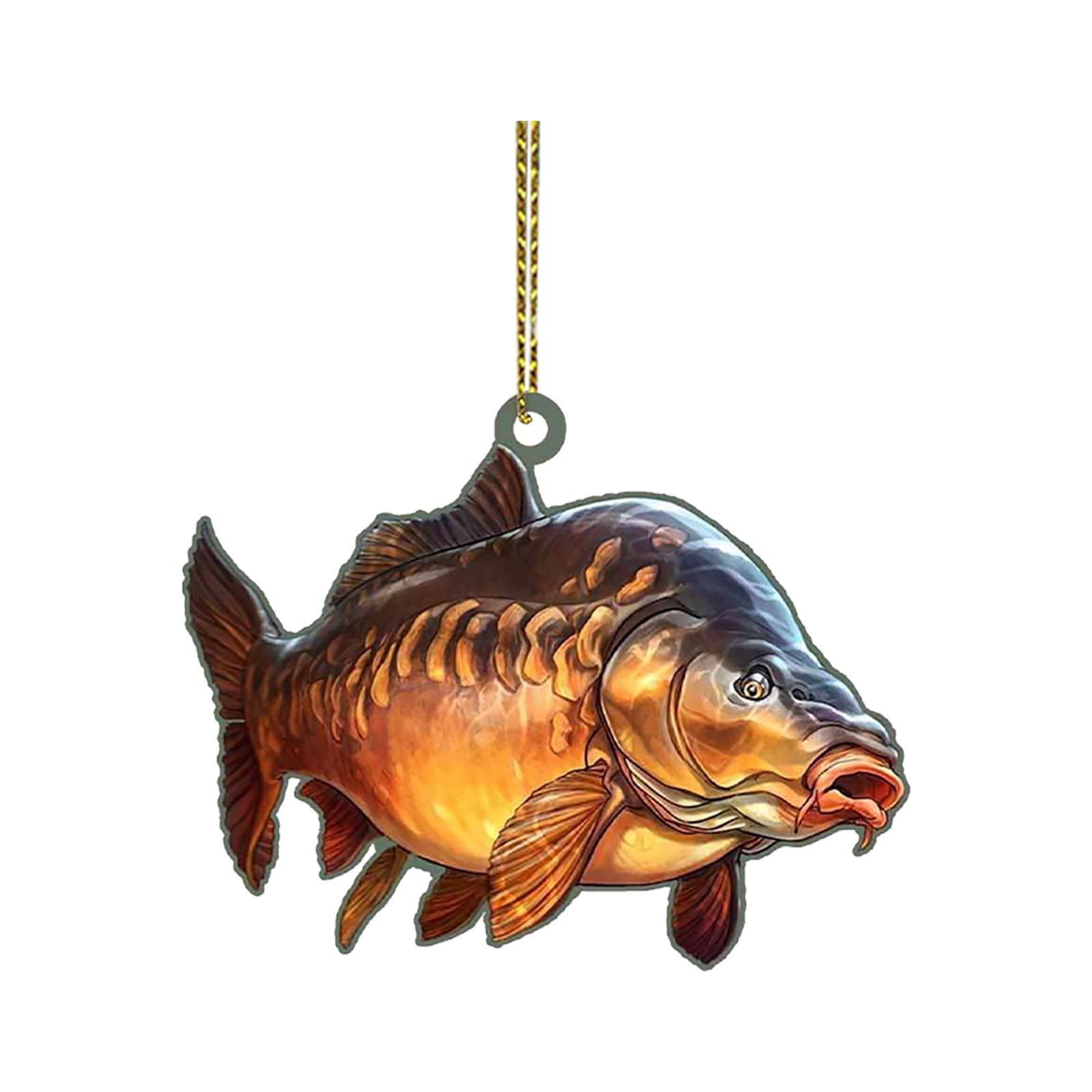 Venta directa creativa transfronteriza personalizada bajo verde coche de navidad acrílico plana adornos de decoración de navidad image 6