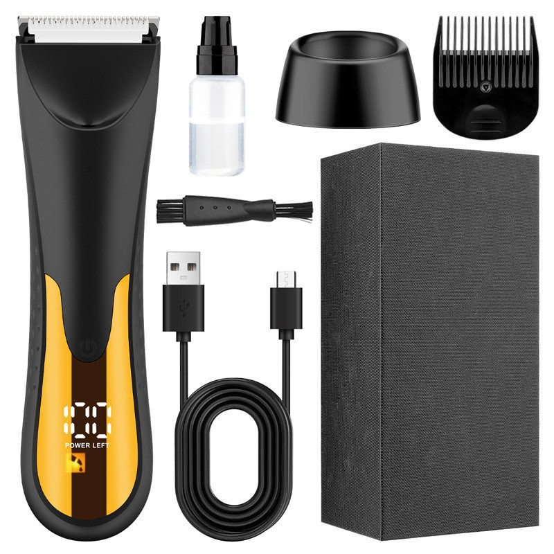 Ventas transfronterizas calientes 2 en 1 cortador de pelo eléctrico impermeable cuerpo entero afeitar cuchillo de afeitar hombre y mujer intimidad image 7
