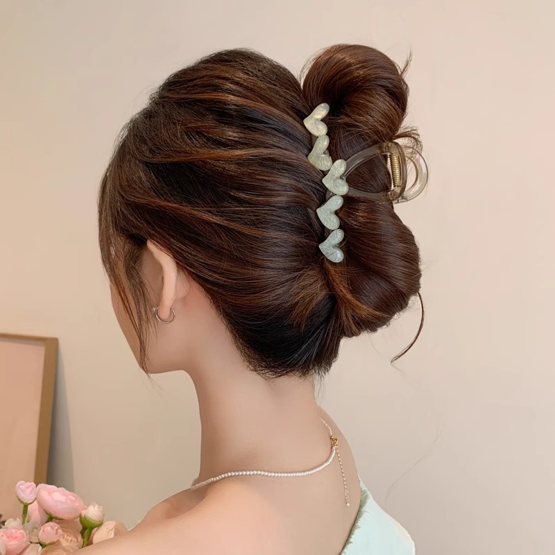 Cantidad de cabello menos agarrar clip de cabello de tiburón tamaño medio clip de cabello de alta sensación pin de cabello tocado 2025 nuevo