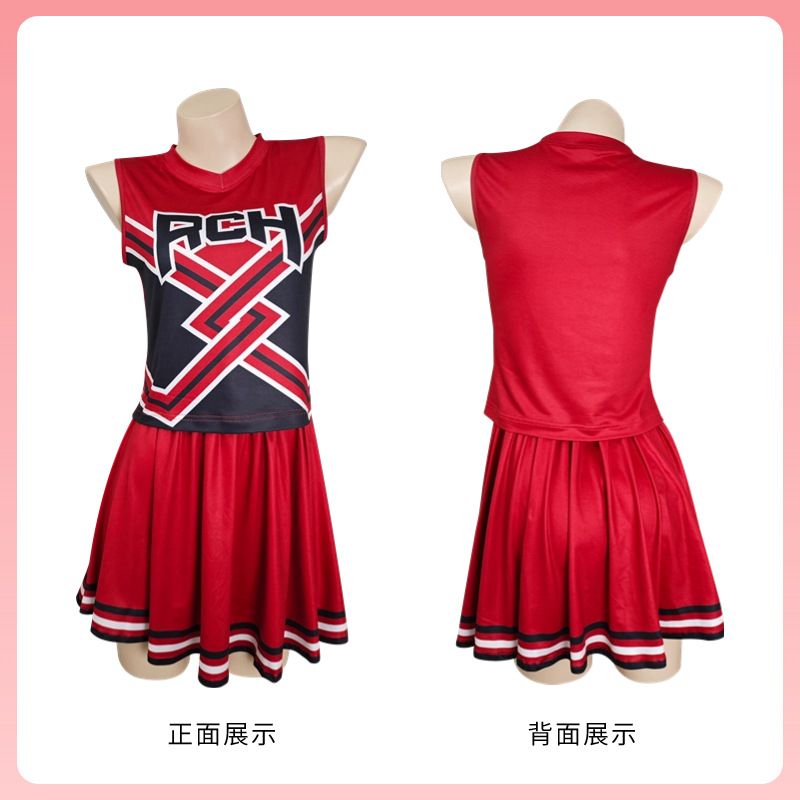 Cheerleading movie RCH printed dress beautiful girl cheerleading uniform Cosplay clothing manufacturer in stock