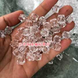 高亮度正方形尖面亚克力珠水晶串珠包材料方形水晶珠DIY配件