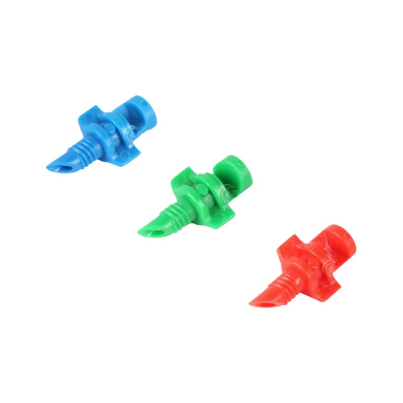 Nuevo tipo de micro-rociador de atomización de refracción simple de 90 grados 180 grados 360 grados para riego por micro-rociador de goteo de árboles frutales en maceta