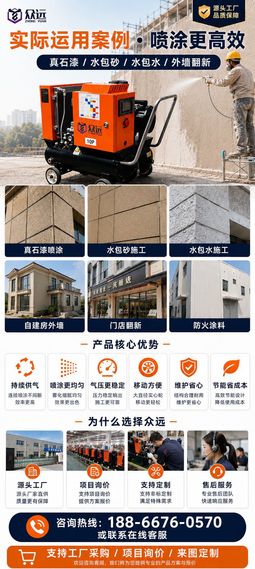 Permanent magnet variable frequency screw air compressor 7.5kw/15kw air compressor silent air pump compressor air compressor