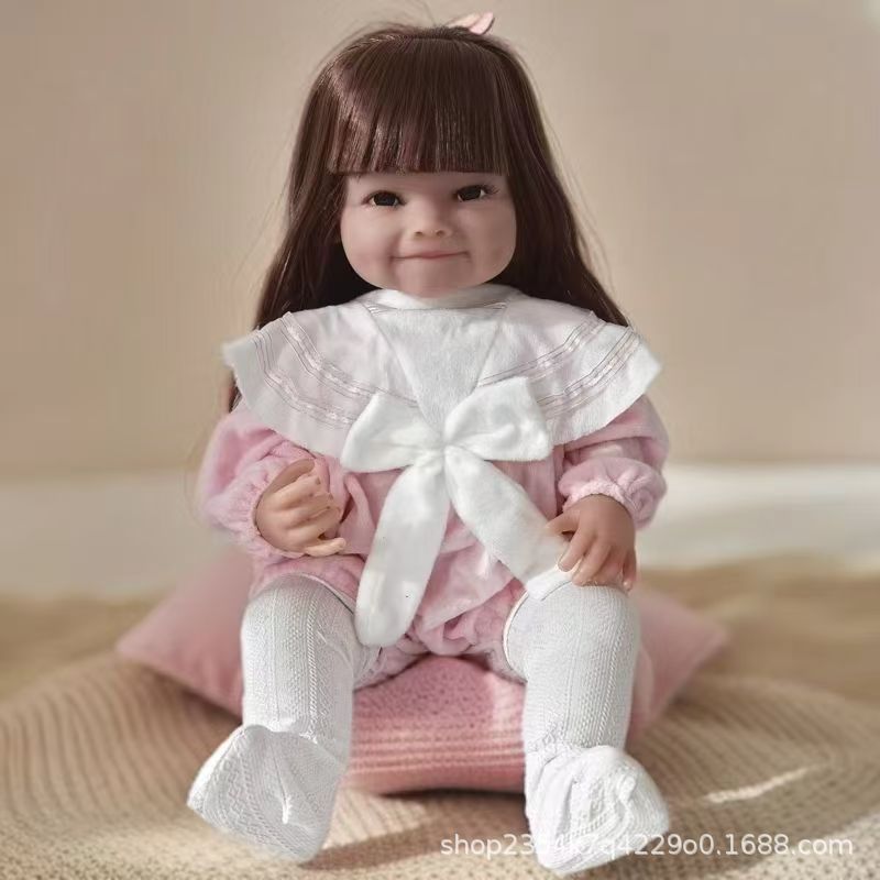 재탄생 인형 공장 직접 비닐 인형 소녀 생일 선물 55CM 인형 인형 도매