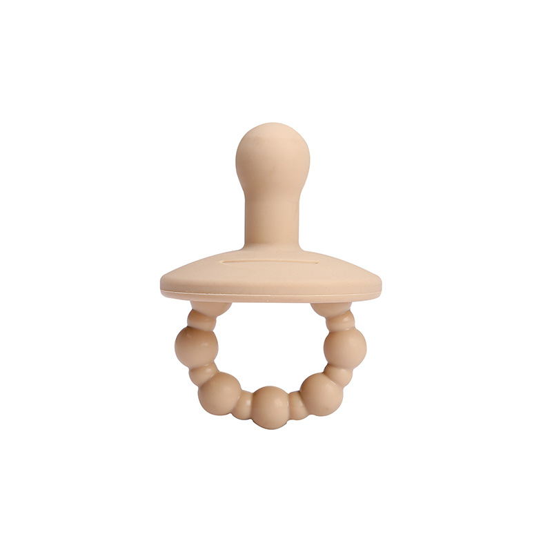 Chupete sonriente de silicona de grado alimenticio, anti-flatulencia, pezón de simulación súper suave, chupete, cadena de chupete para dormir