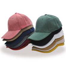 跨境亞馬遜新款光板帽子麂皮絨棒球帽女男鴨舌帽秋冬純色簡約韓版
