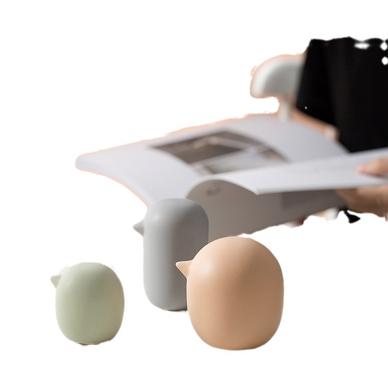 Lindo moderno fresco de cerámica pájaro animal habitación los niños dormitorio escritorio la computadora decoración adornos