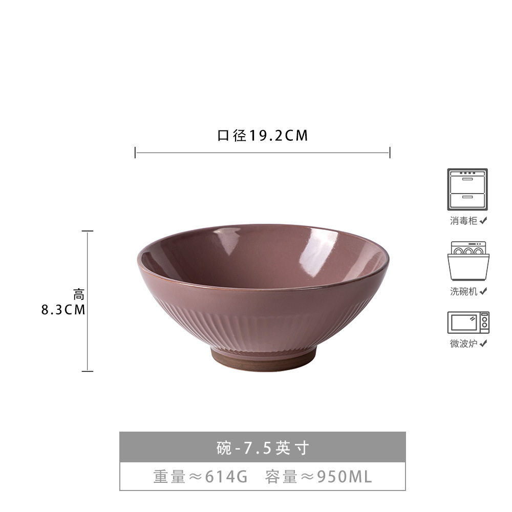 Recomendar japonés retro cubo tazón de fideos de cerámica tazón de sopa hogar ensalada de frutas tazón ramen tazón al por mayor ligeramente defecto