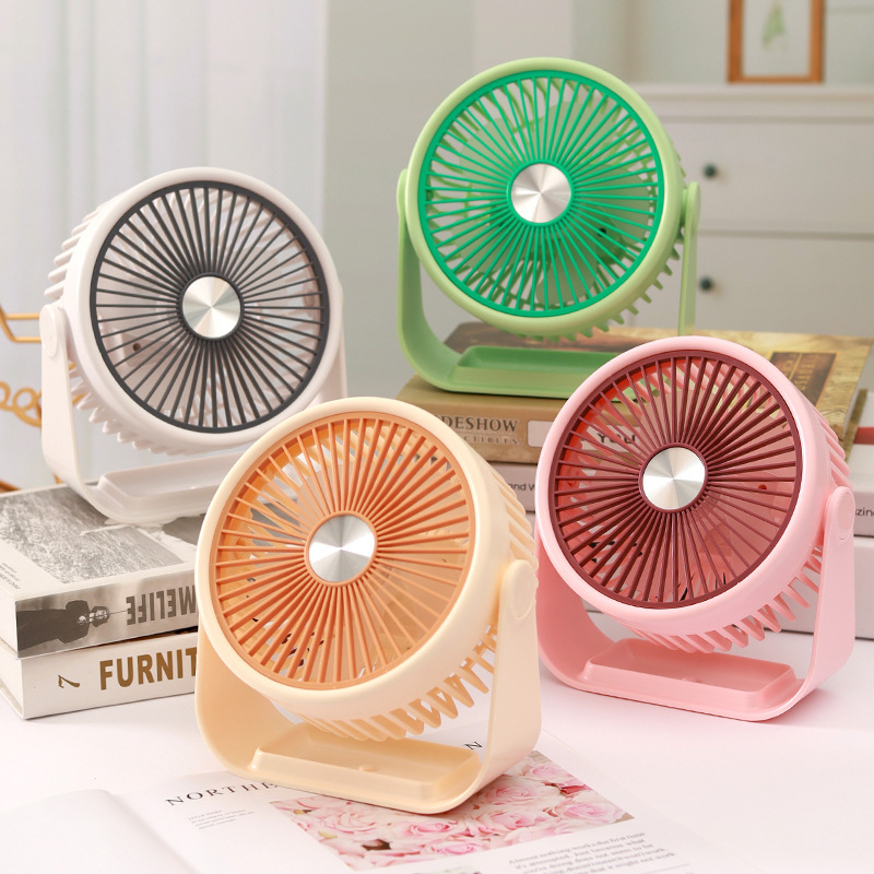 Multifunción transfronteriza viento simple ventilador de escritorio de 6 pulgadas interior y exterior escritorio portátil carga USB mini ventilador eléctrico