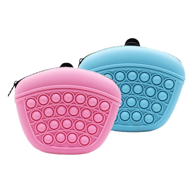 Bolsa de silicona para snacks de mascotas, bolsa para comida de perro, riñonera de entrenamiento para perros, bolsa para pasear perros, bolsa de entrenamiento para perros, bolsa de almacenamiento para exteriores, bolsa para snacks