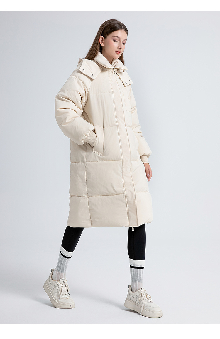 Women's Long Padded Coat Oversized Hooded Parka For Winter_voghion.com