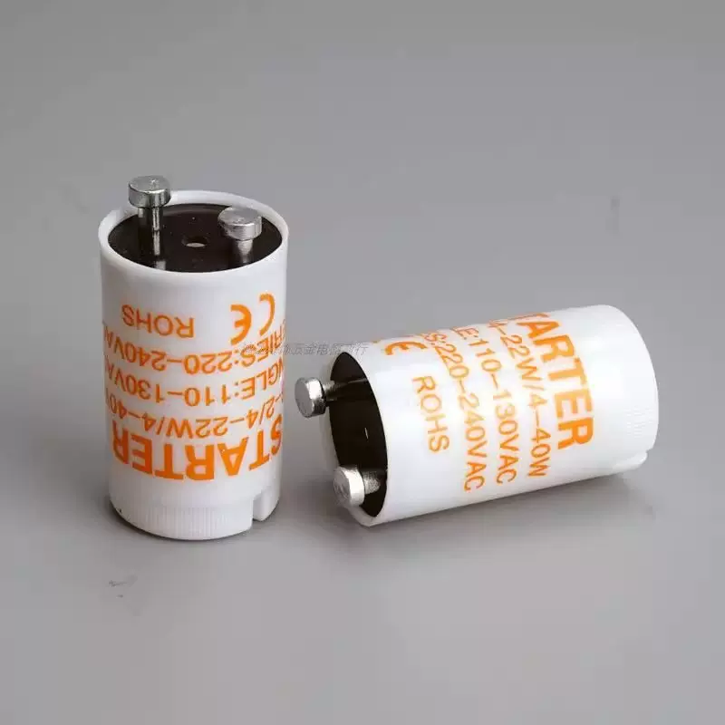 灯管启动器器跳荧光灯老式泡助启辉器跳器220V4-80W40W起跳日光灯