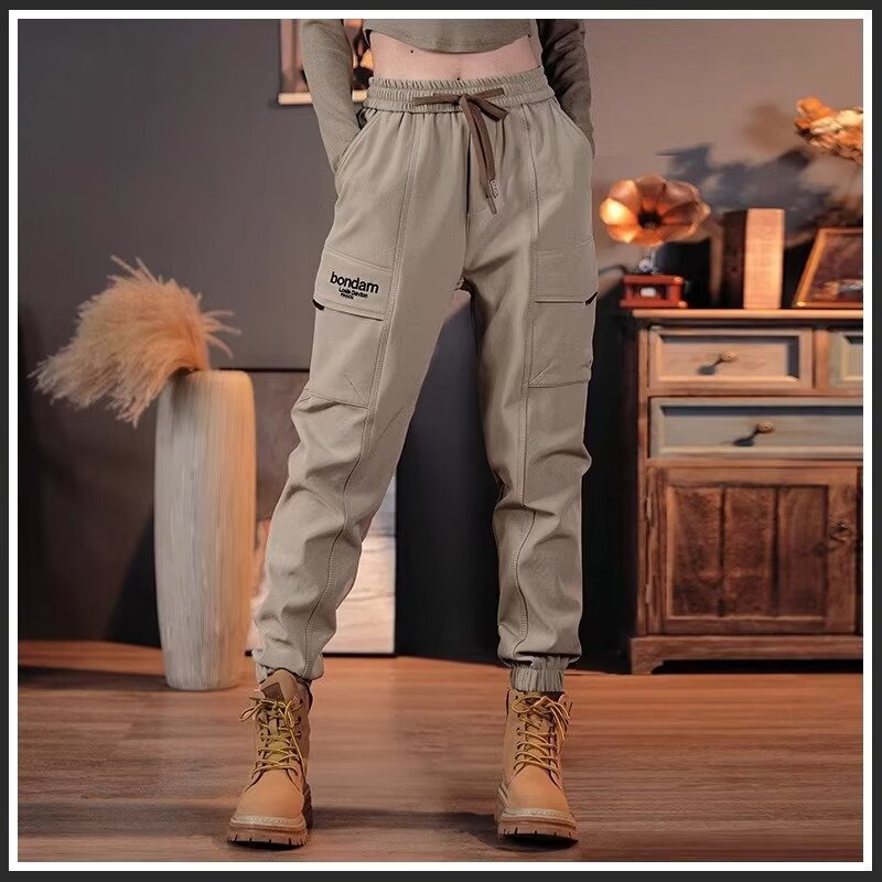 Men's Casual Pants Autumn and Winter Jogger Harem Pants Men 2024 New Trendy Versatile Multi-Pocket Cargo Pants