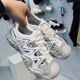 Surrounding Wear-Resistant Anti-Skid Tire Rubber Sole Men's and Women's Outdoor Hiking Shoes Casual Hiking Shoes River Tracing Shoes