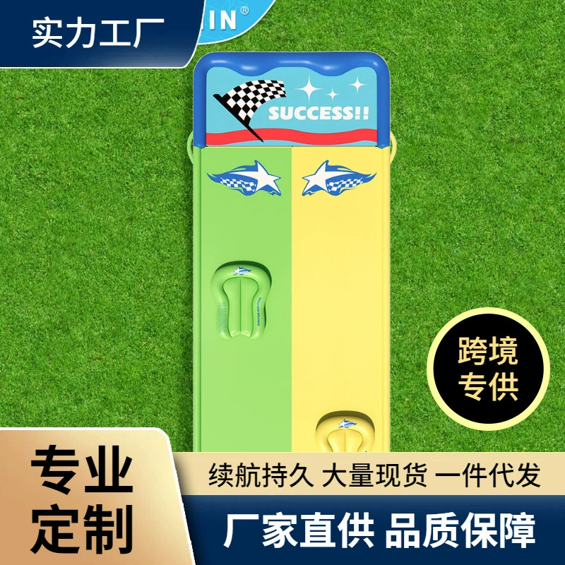 Трансграничная детская двойная водная горка, садовая уличная водная горка для лужайки, Детская игровая распылительная душевая горка