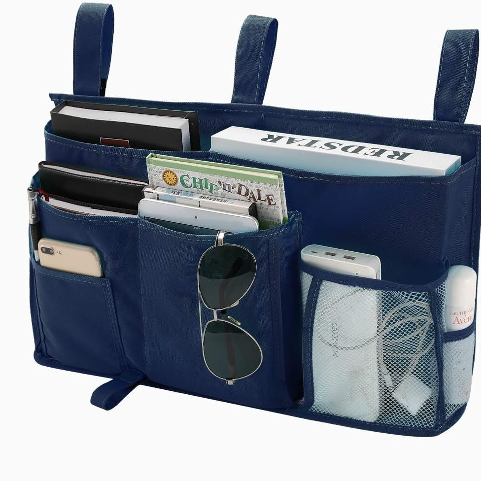 국경 간 업그레이드 인기 교수형 가방 - 네이비 블루 47*9*28cm