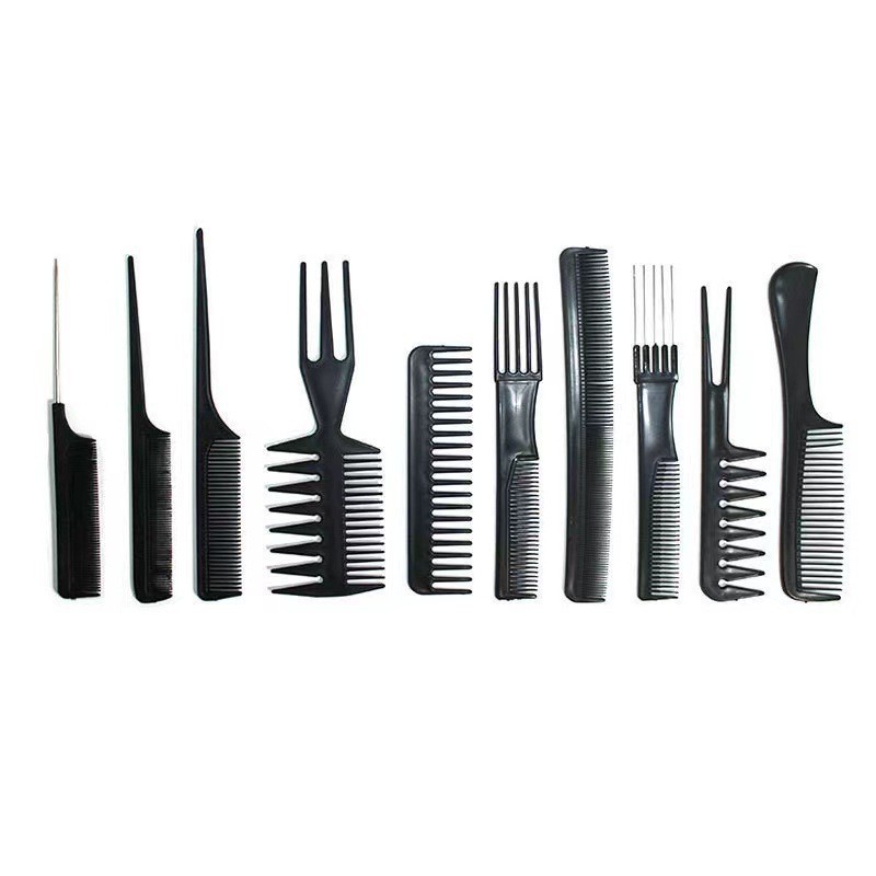 10本セットコーム、ヘアコーム、ヘア用品、ヘアツールセット、ビューティースタイリングコーム、ヘアカラーコーム、越境専用|undefined