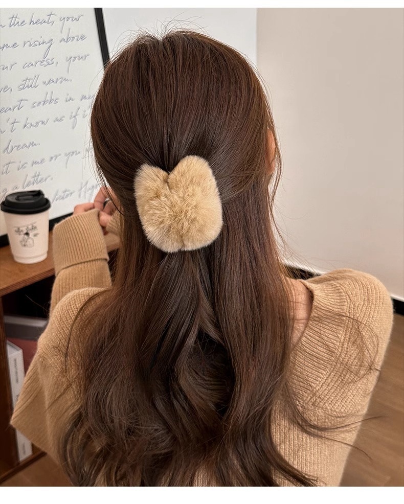 Rex-kaninchenfell Haarspange Premium Haarclip Für Den Dutt_voghion.com