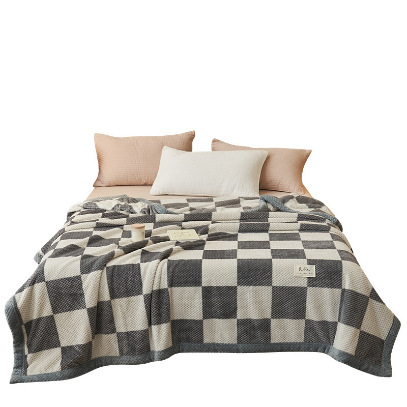 Mantras de invierno engrosado mantas de lana dormitorio estudiantes de coral cama de lana sola oficina siesta pequeña manta