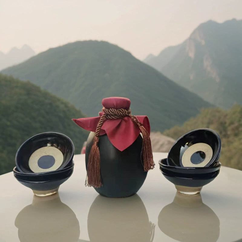 Ретро керамический винный горшок, реквизит для кино и телевидения, винная чаша Wu Song, варочная чаша для отеля, древняя бутылка вина, сценарий для косплея, алтарь для убийства