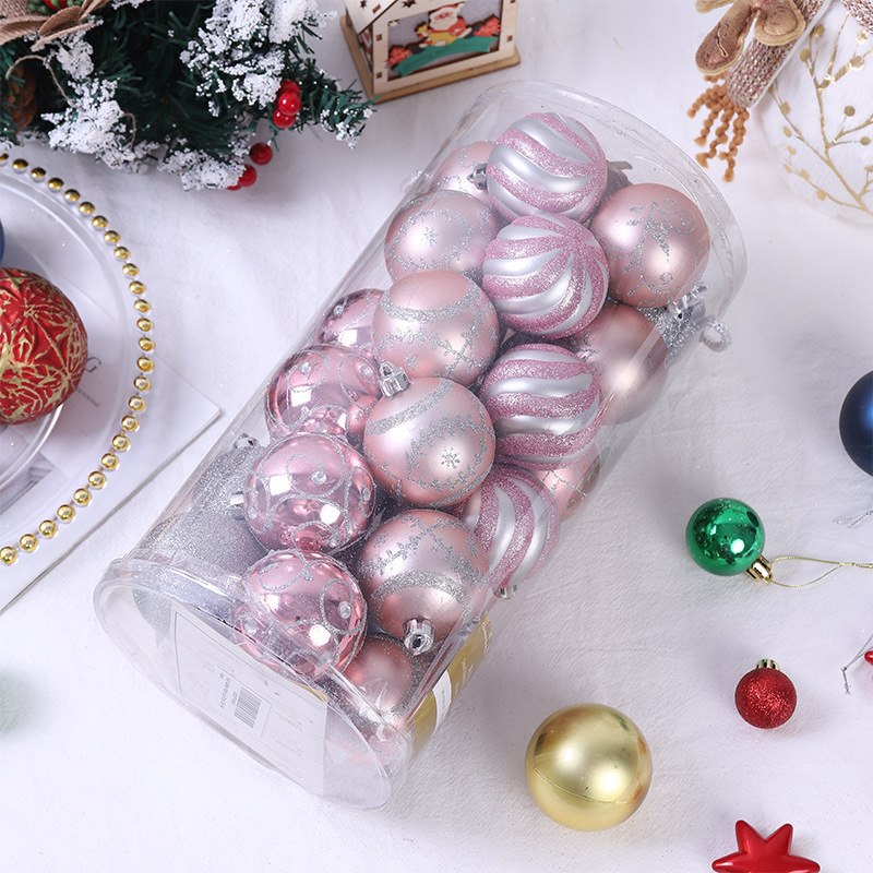 Transfronterizo Amazon para Navidad bola de decoración galvanizada personalizada bola pintada Navidad sensación de decoración colgante