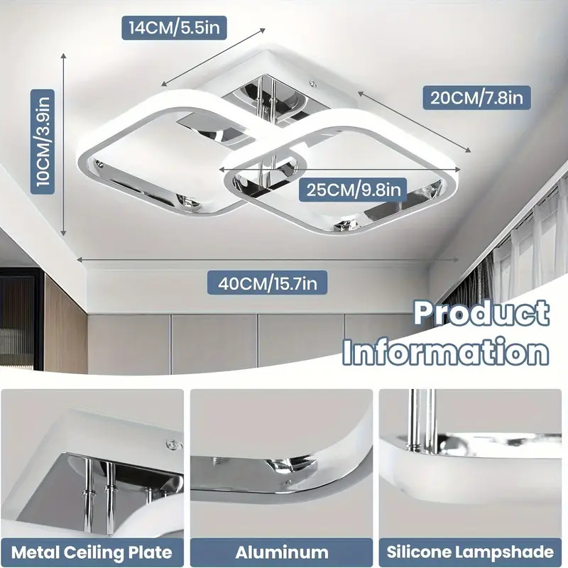 Transfronterizo Amazonas sala de estar lámpara de techo dormitorio lámpara de pasillo LED luz de atmósfera moderna simple lámpara Zhongshan al por mayor image 35