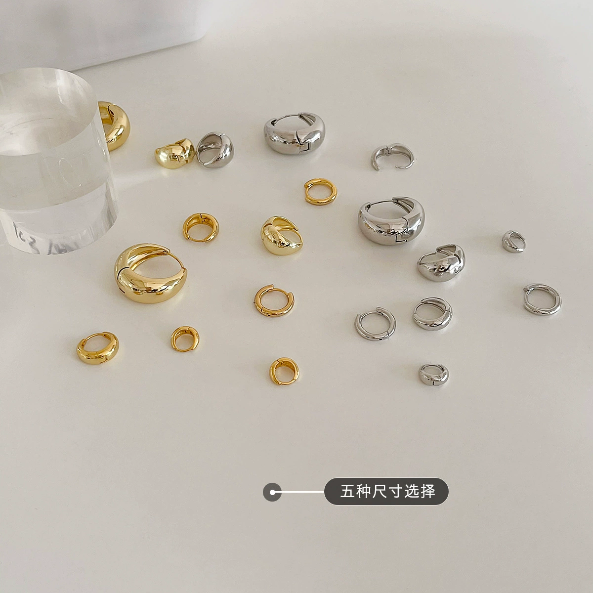 Серьги-гвоздики 925 проба серебра, китайский стиль простой элегантный дизайн, длина 3 см