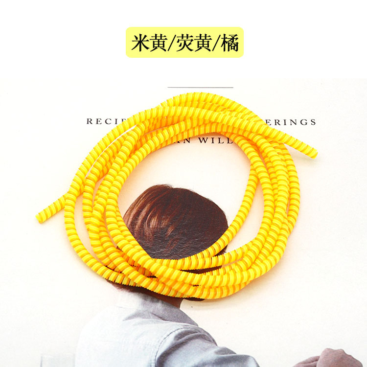 Directo de fábrica 1,4 M tres en uno cable de datos Cable de protección cable de datos manga protectora cuerda de resorte de bobinado