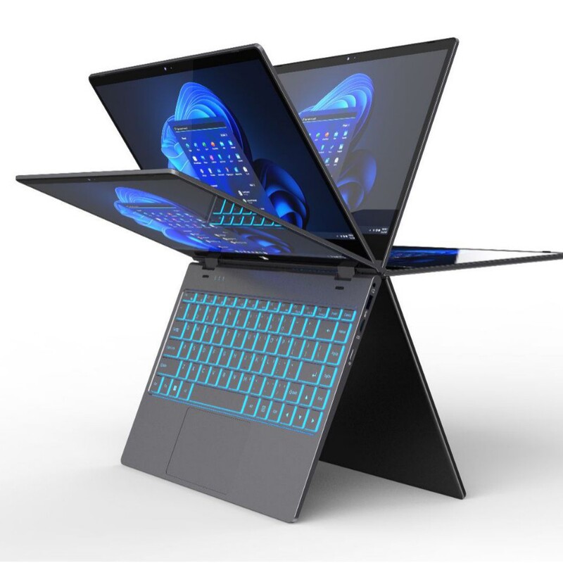 Yoga Touch Laptop 360 Degree Rotation 14inch Office Learning Laptop N100 Customized Oem Yoga Touch Laptop 360 Degree Rotation 14inch Office Learning Laptop N100 Customized Oem